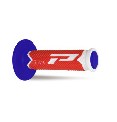 PROGRIP MANETKI PG788 OFF ROAD (22+25MM, DŁ.115MM) KOLOR BIAŁY/CZERWONY/NIEBIESKI (TRÓJSKŁADNIKOWE) (788-226) (PG788/21)