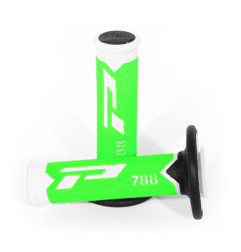 PROGRIP MANETKI PG788 OFF ROAD (22+25MM, DŁ.115MM) KOLOR BIAŁY/ZIELONY FLUO/ CZARNY (TRÓJSKŁADNIKOWE) (788-301) (PG788/15)