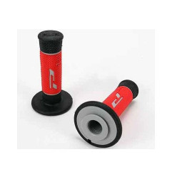PROGRIP MANETKI PG790 OFF ROAD (22+25MM, DŁ.115MM) KOLOR SZARY/CZARNY/CZERWONY (TRÓJSKŁADNIKOWE) (790-229) (PG790/7)