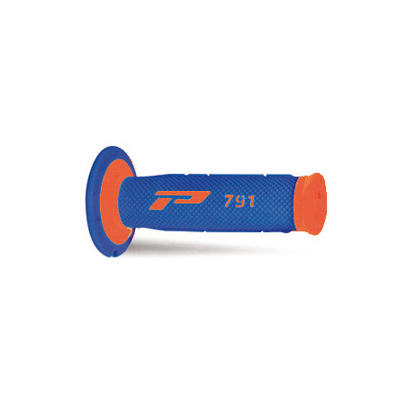 PROGRIP MANETKI PG791 OFF ROAD (22+25MM, DŁ.115MM) KOLOR POMARAŃCZOWY FLUO/NIEBIESKI (DWUSKŁADNIKOWE) (791-275) (PA079100-275)
