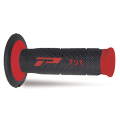 PROGRIP MANETKI PG791 OFF ROAD (22+25MM, DŁ.115MM) KOLOR CZERWONY/CZARNY (DWUSKŁADNIKOWE) (PG791RD/BK) (791-149)