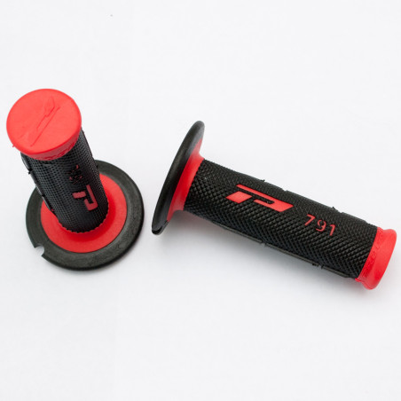 PROGRIP MANETKI PG791 OFF ROAD (22+25MM, DŁ.115MM) KOLOR CZERWONY/CZARNY (DWUSKŁADNIKOWE) (PG791RD/BK) (791-149)