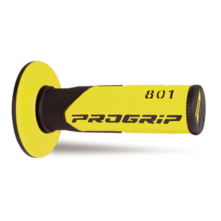 PROGRIP MANETKI PG801 OFF ROAD (22+25MM, DŁ.115MM) KOLOR CZARNY/ŻÓŁTY (DWUSKŁADNIKOWE) (801-142) (PG801/2)