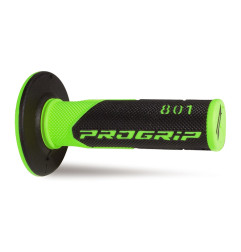 PROGRIP MANETKI PG801 OFF ROAD (22+25MM, DŁ.115MM) KOLOR ZIELONY FLUO/CZARNY (DWUSKŁADNIKOWE) (801-295) (PG801GRF/BK)