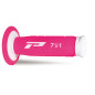 PROGRIP MANETKI PG791 OFF ROAD (22+25MM, DŁ.115MM) KOLOR BIAŁY / FUKSJA FLUO (DWUSKŁADNIKOWE) (791-243) (PG791WH/FX)