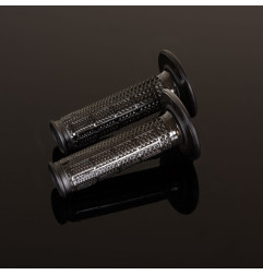 RENTHAL MANETKI MX DUAL COMPOUND ULTRA TACKY TAPERED, DWUSKŁADNIKOWE, KOLOR CZARNY