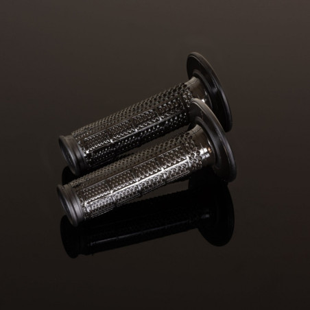 RENTHAL MANETKI MX DUAL COMPOUND ULTRA TACKY TAPERED, DWUSKŁADNIKOWE, KOLOR CZARNY