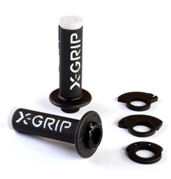 X-GRIP MANETKI (GRIPY) BRAAAAP GRIPS LOCK-ON-GRIP (Z ADAPTERAMI ROLGAZU) WHITE KOLOR BIAŁY