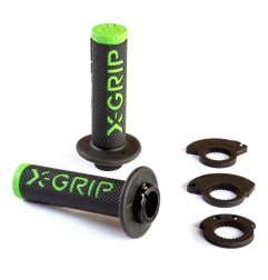 X-GRIP PROMOCJA MANETKI (GRIPY) BRAAAAP GRIPS LOCK-ON-GRIP (Z ADAPTERAMI ROLGAZU) GREEN KOLOR ZIELONY