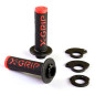X-GRIP MANETKI (GRIPY) BRAAAAP GRIPS LOCK-ON-GRIP (Z ADAPTERAMI ROLGAZU) RED KOLOR CZERWONY