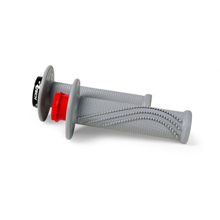 RACETECH (RTECH) MANETKI R20 LOCK-ON (22+25MM) KOLOR SZARY + 8 ADAPTERÓW ROLGAZU