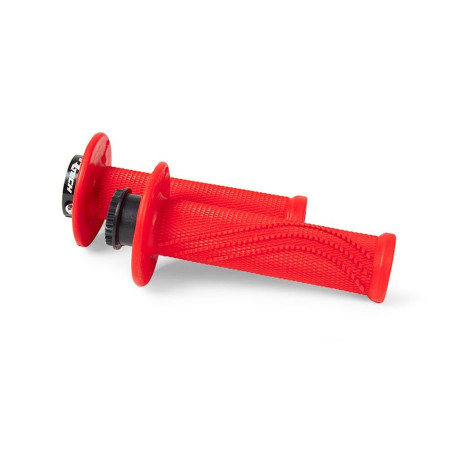 RACETECH (RTECH) MANETKI R20 LOCK-ON (22+25MM) KOLOR CZERWONY NEON + 8 ADAPTERÓW ROLGAZU