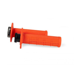 RACETECH (RTECH) MANETKI R20 LOCK-ON (22+25MM) KOLOR POMARAŃCZOWY NEON (HALF WAFFLE) + 8 ADAPTERÓW ROLGAZU