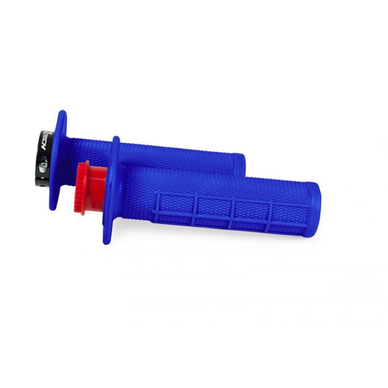 RACETECH (RTECH) MANETKI R20 LOCK-ON (22+25MM) KOLOR NIEBIESKI (HALF WAFFLE) + 8 ADAPTERÓW ROLGAZU