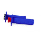 RACETECH (RTECH) MANETKI R20 LOCK-ON (22+25MM) KOLOR NIEBIESKI (HALF WAFFLE) + 8 ADAPTERÓW ROLGAZU