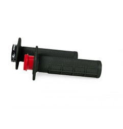 RACETECH (RTECH) MANETKI R20 LOCK-ON (22+25MM) KOLOR CZARNY (HALF WAFFLE) + 8 ADAPTERÓW ROLGAZU