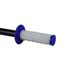 SCAR RACING MANETKI OFF-ROAD (22+25MM) Z WYPUSTKAMI DWUSKŁADNIKOWE KOLOR SZARY/NIEBIESKI