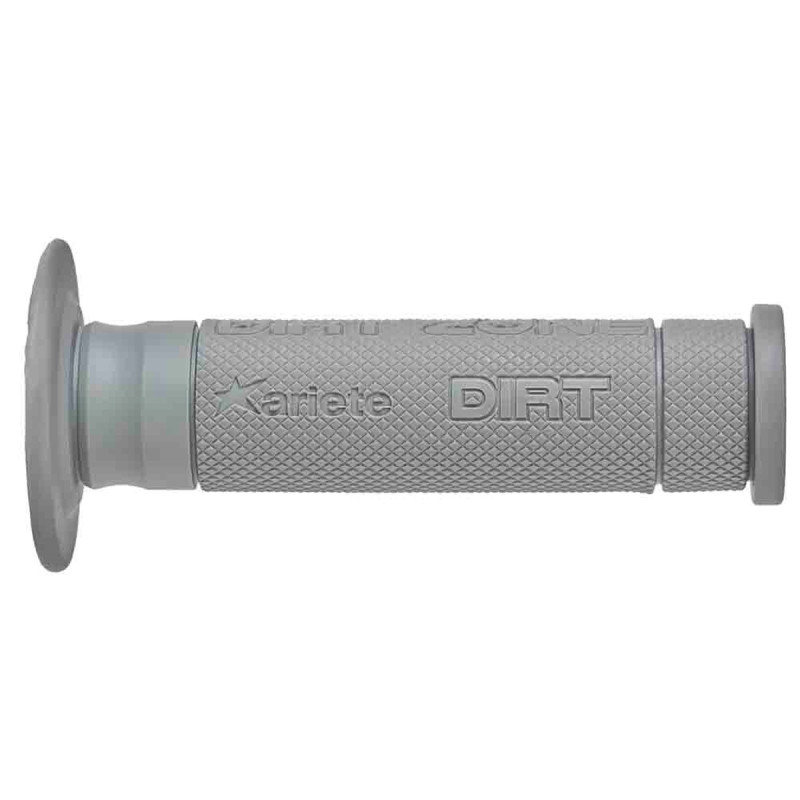 ARIETE MANETKI OFF ROAD DIRT ZONE GRIP SOFT (YAMAHA TENERE 700) (135 MM) Z OTWOREM KOLOR JASNO SZARY