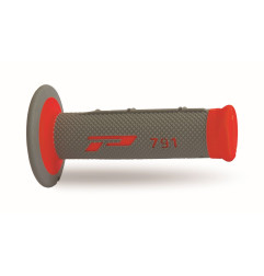PROGRIP MANETKI PG791 OFF ROAD (22+25MM, DŁ.115MM) KOLOR SZARY/CZERWONY (DWUSKŁADNIKOWE) (791-337) (PG791GD/RD)