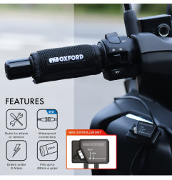 OXFORD OCIEPLAJĄCE NAKŁADKI NA MANETKI QUAD / SKUTER ŚNIEŻNY 12V