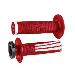 ODI MANETKI OFF ROAD EMIG PRO V2 LOCK-ON GRIP KOLOR CZERWONY BIAŁY