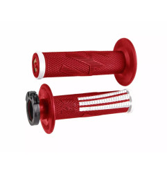 ODI MANETKI OFF ROAD EMIG PRO V2 LOCK-ON GRIP KOLOR CZERWONY BIAŁY
