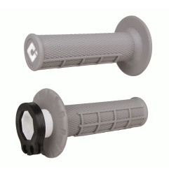 ODI MANETKI OFF ROAD HALF WAFFLE MX V2 LOCK-ON GRIP KOLOR SZARY