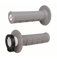 ODI MANETKI OFF ROAD HALF WAFFLE MX V2 LOCK-ON GRIP KOLOR SZARY
