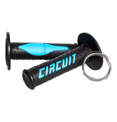 Manetki kierownicy Circuit Electra Racing MX czarno-niebieskie Fluo