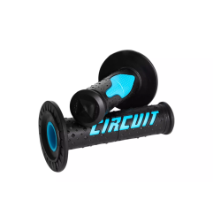 Manetki kierownicy Circuit Electra Racing MX czarno-niebieskie Fluo