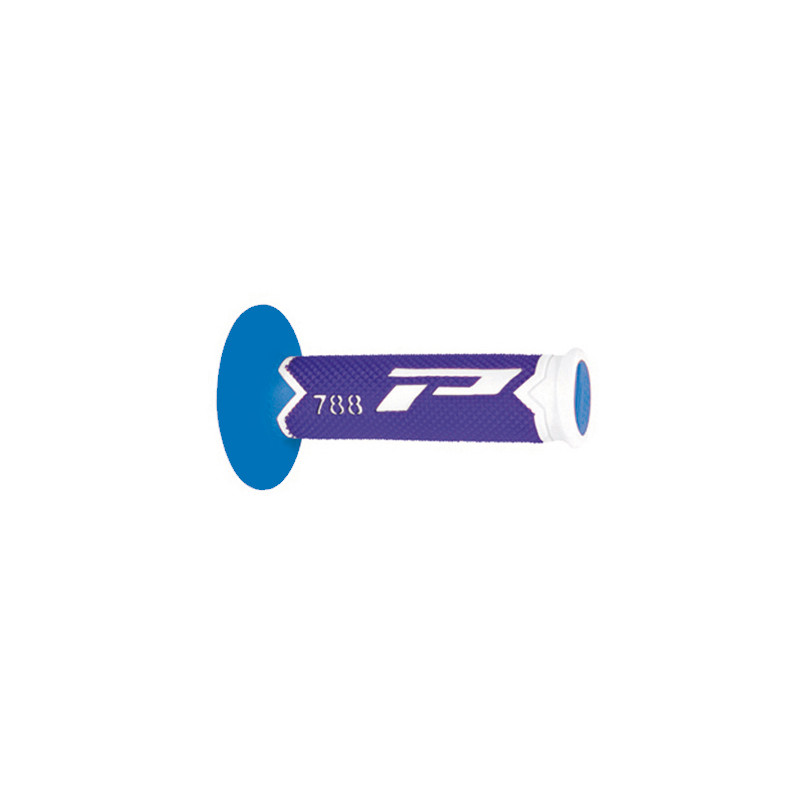 PROGRIP MANETKI PG788 OFF ROAD (22+25MM, DŁ.115MM) KOLOR BIAŁY/NIEBIESKI/JASNO NIEBIESKI (TRÓJSKŁADNIKOWE) (PG788/26) (788-285)
