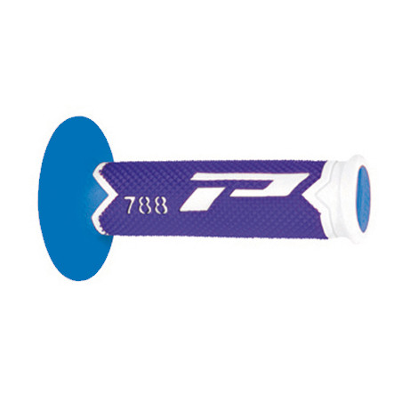 PROGRIP MANETKI PG788 OFF ROAD (22+25MM, DŁ.115MM) KOLOR BIAŁY/NIEBIESKI/JASNO NIEBIESKI (TRÓJSKŁADNIKOWE) (PG788/26) (788-285)