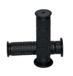EMGO MANETKI (GRIPY) WZÓR HONDA 22+25MM DŁUGOŚĆ 128MM ( OEM: 53165-390-780, 53166-390-780) KOLOR CZARNY (BEZ OTWORU)