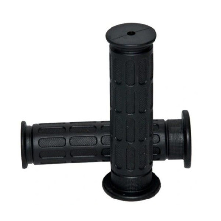 EMGO MANETKI (GRIPY) WZÓR HONDA 22+25MM DŁUGOŚĆ 128MM ( OEM: 53165-390-780, 53166-390-780) KOLOR CZARNY (BEZ OTWORU)