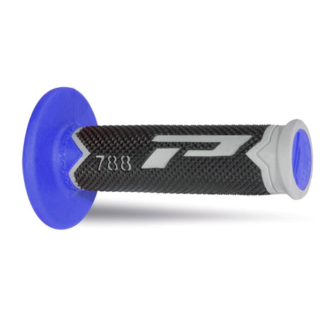 PROGRIP MANETKI PG788 OFF ROAD (22+25MM, DŁ.115MM) KOLOR SZARY/CZARNY/NIEBIESKI (TRÓJSKŁADNIKOWE) (788-215)