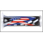 HARRI'S WYPRZEDAŻ MANETKI 01687-RUSA USA (125 MM/22 MM) Z OTWOREM KOLOR CZERWONY/NIEBIESKI/BIAŁY
