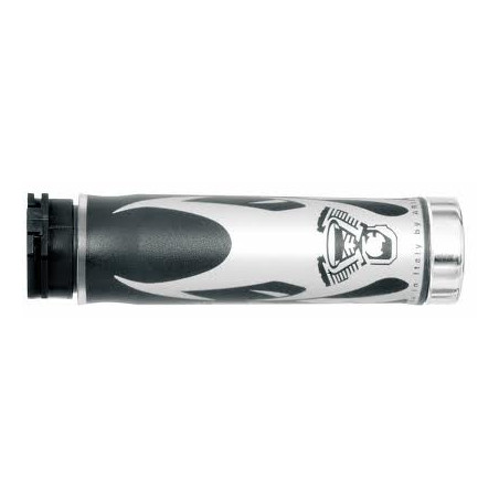 HARRI'S WYPRZEDAŻ MANETKI 02601-AG PŁOMIENIE CHROM KOŃCÓWKA (130 MM/25 MM) BEZ OTWORU KOLOR SZARY/CZARNY