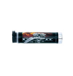 HARRI'S WYPRZEDAŻ MANETKI 02601-BTH SILNIK V-TWIN KOŃCÓWKA CHROM (130 MM/22 MM) BEZ OTWORU KOLOR CZARNY