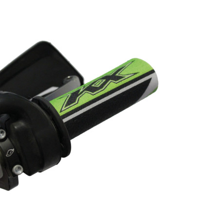 BLACKBIRD NAKŁADKI OCHRONNE NA MANETKI LOGO KAWASAKI F ORAZ H 22 KOLOR ZIELONY CZARNY