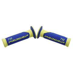PROGRIP MANETKI PG732 ROAD (22+25MM, DŁ.125MM) KOLOR ŻÓŁTY FLUO/NIEBIESKI (DWUSKŁADNIKOWE) (732-252)