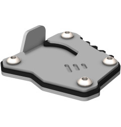 CROSSPRO NOWOŚĆ POSZERZENIE STOPKI BOCZNEJ BMW F 750 GS '16-'20, F 850 GS '16-'22 KOLOR SREBRNY/CZARNY