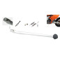 BUZZETTI STOPKA BOCZNA KTM EGS/EXC 125/200/250/300/380 '98-'07; EXC 450/520/525 '03-'07 SREBRNA (ALUMINIOWA)