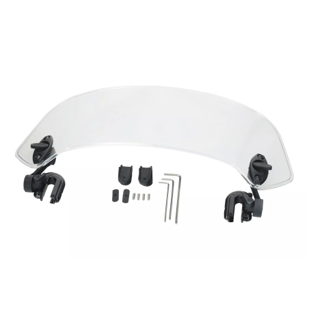 Deflektor motocyklowy do szyby przódej 26cm uniwersalny HLP przeźroczysty