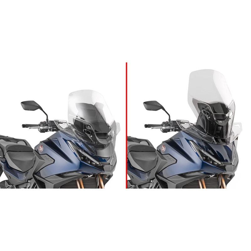 KAPPA SZYBA HONDA NT 1100 '25, 60 X 49 CM PRZEZROCZYSTA (11 CM WYŻSZA OD ORYGINALNEJ)