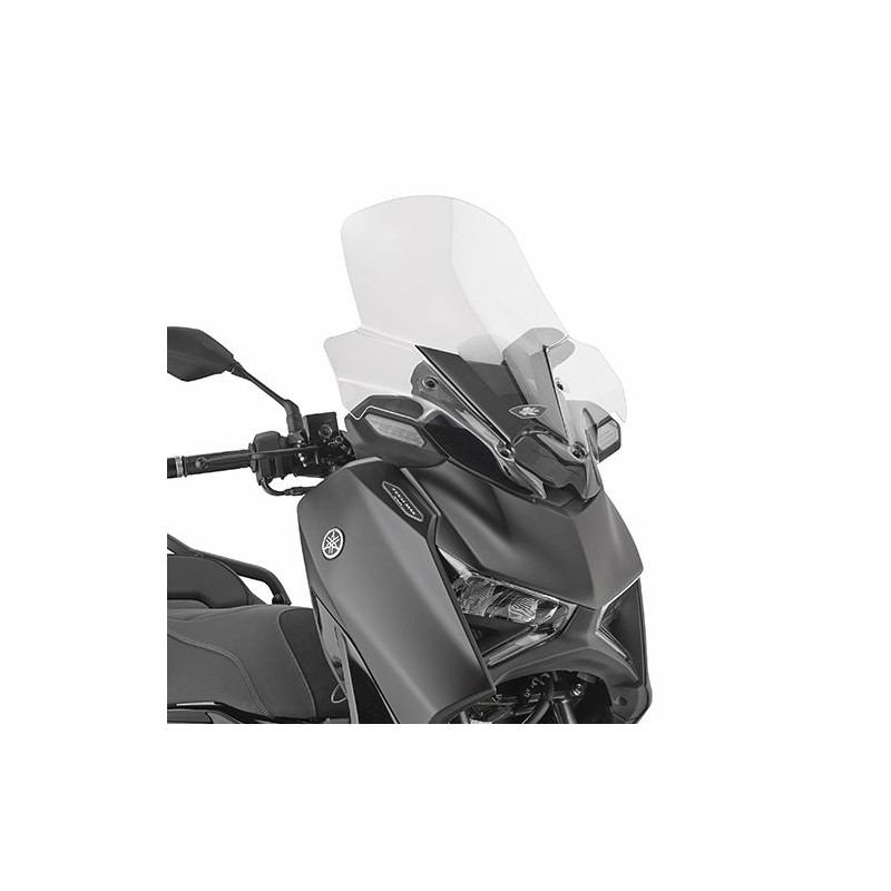 KAPPA 2026/01 SZYBA YAMAHA X-MAX 300 TECH MAX '25- (58,5 CM X 58 CM) PRZEZROCZYSTA (10 CM WYZSZA OD ORYGINALNEJ)