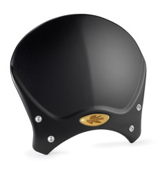 KAPPA SZYBA UNIWERSALNA CAFE RACER ALUMINIUM CZARNA 20,5 X 26,5 CM - POTRZEBNE MOCOWANIA (AL.A) POD DANY MODEL