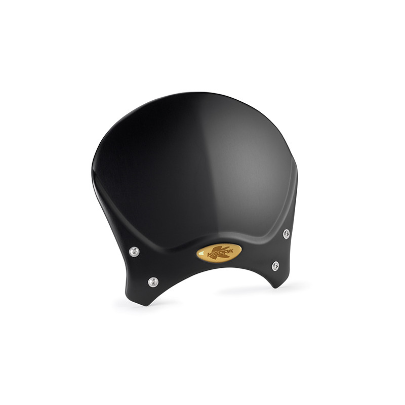 KAPPA SZYBA UNIWERSALNA CAFE RACER ALUMINIUM CZARNA 20,5 X 26,5 CM - POTRZEBNE MOCOWANIA (AL.A) POD DANY MODEL