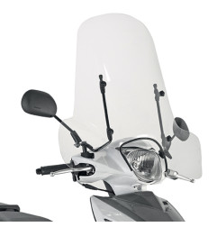 KAPPA SZYBA KEEWAY / PIAGGIO / PEUGEOT / SYM / SUZUKI 50,8X66 CM PRZEZROCZYSTA (107A) - BEZ MOCOWAŃ