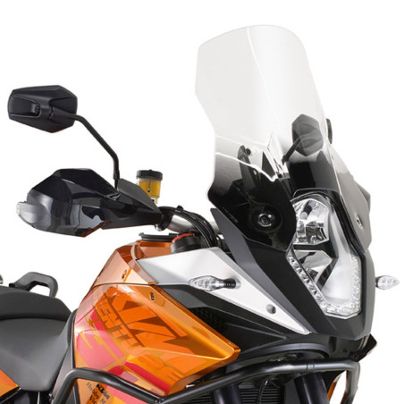 KAPPA SZYBA KTM 1190 ADVENTURE / R '13-'16, 1050 ADVENTURE '15-'16 / 1090 ADVENTURE (17-19) 37 X 41 CM PRZEZROCZYSTA