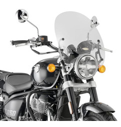 KAPPA SZYBA ROYAL ENFIELD SUPER METEOR 650 '23-'25, 38 X 42 CM PRZEZROCZYSTA - POTRZEBNE MOCOWANIE A9058AK